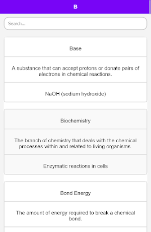 Chemistry Dictionary Screenshot 2