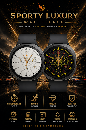 Sporty Luxury: Watch Face Screenshot 3