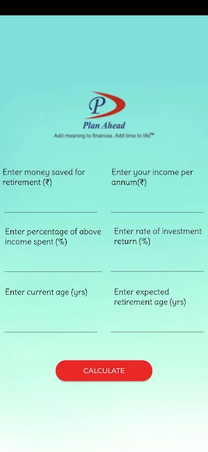 Retirement Calculator Screenshot 1