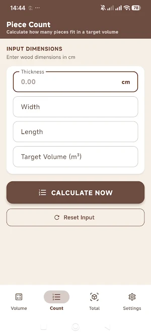 Wood Timber Calculator Screenshot 1