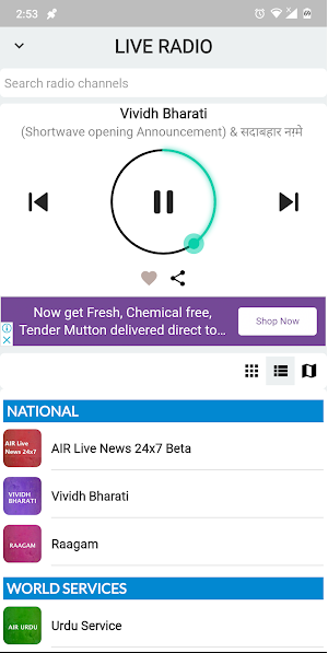 NewsOnAir: Prasar Bharati Official App News+Live Screenshot 2