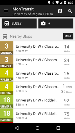 Regina Transit Bus - MonTransit Screenshot 0