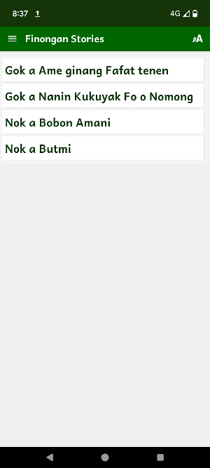 Finongan Stories Screenshot 1
