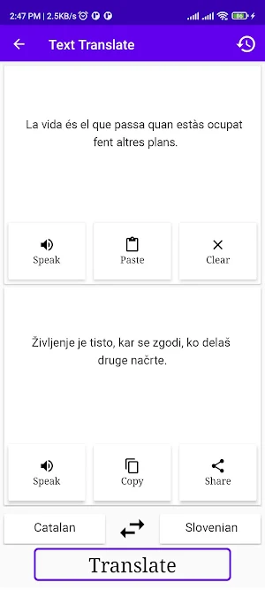 Catalan Slovenian Translator Screenshot 1