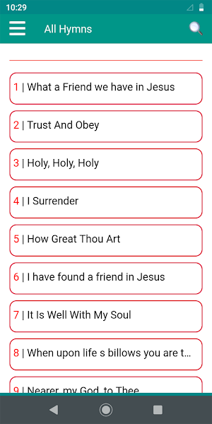 Hymns old & Modern with audio Screenshot 1
