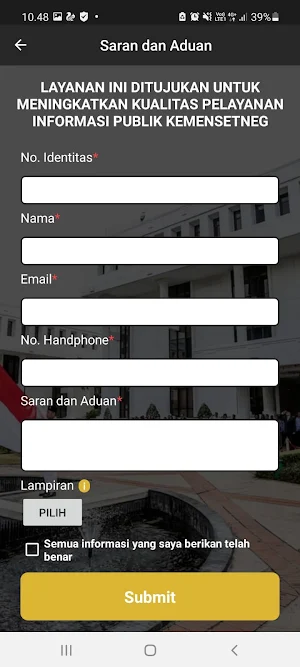 PPID Mobile Screenshot 1