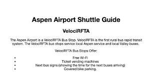 Aspen Air Shuttle Guide Screenshot 0