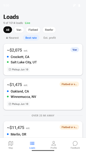 Freight Finder screenshot 2