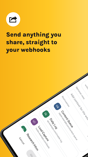 ShareToWebhook Screenshot 0