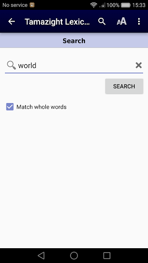 Tamazight Lexicon Screenshot 3