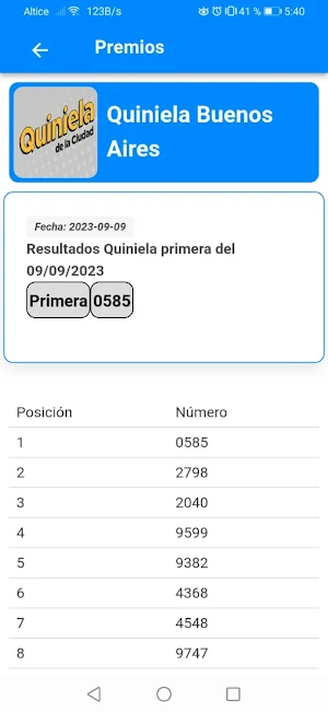 Loterias Argentina Screenshot 3