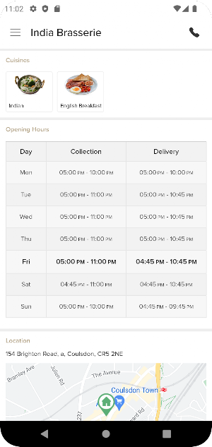 India Brasserie Screenshot 3