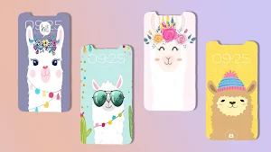 Cute Alpaca Llama Wallpaper Screenshot 0