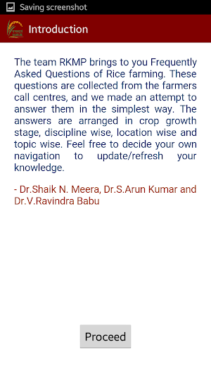RKMP Rice Crop FAQ's Screenshot 1
