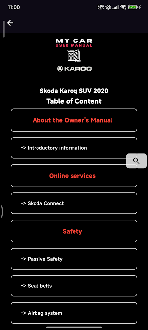 Skoda Karoq User Manual & Logs Screenshot 3