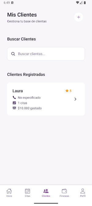 Beauty Control - Agenda y Cita Screenshot 2