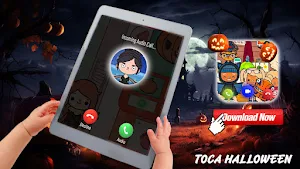 Tocaboca halloween Fake Call Screenshot 0