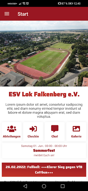 ESV Lok Falkenberg e.V. Screenshot 0