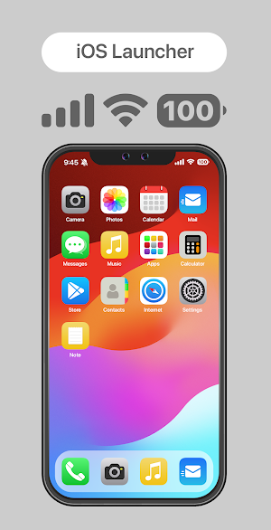 iOS Launcher with Status Bar Screenshot 0
