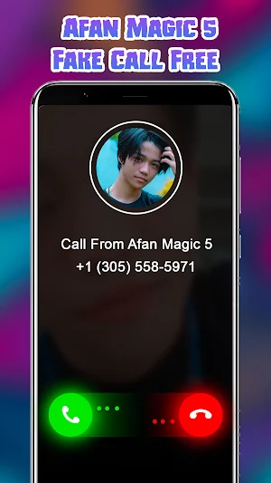 Afan Magic 5 Call Prank App Screenshot 1