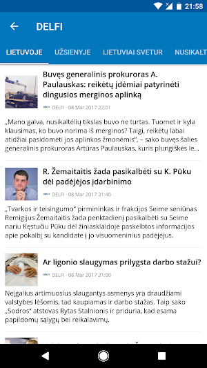Lithuania News (Naujienos) Screenshot 1