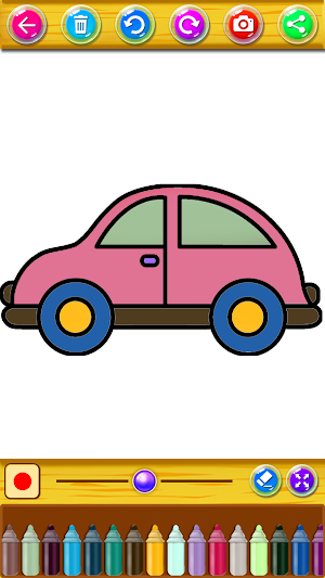 vehicles coloring book & drawing book Screenshot 3