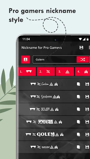 Nickname for Pro Gamers: Stylish Symbol & Letters Screenshot 0