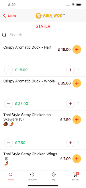 Asia Wok MK Screenshot 1