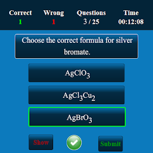 Chemistry Formula MCQ Screenshot 3
