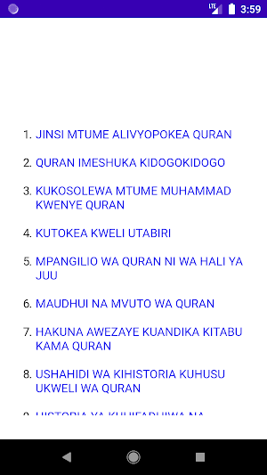 Darasa za Quran na mafundisho Screenshot 0