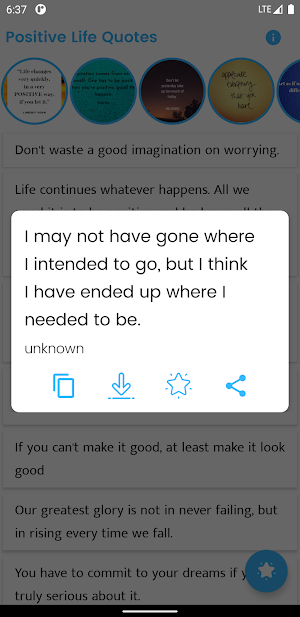 Positive Life Quote and Saying Screenshot 1