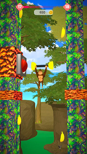 Monkey Banana falling jungle Screenshot 3