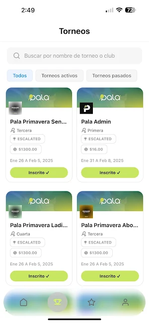 Pala: Torneos de Padel Screenshot 1