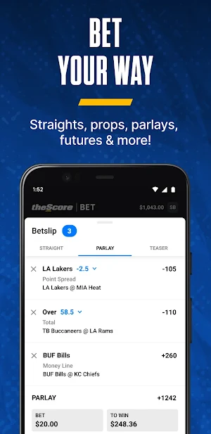 theScore Bet: Sports Bettin‪g Screenshot 2