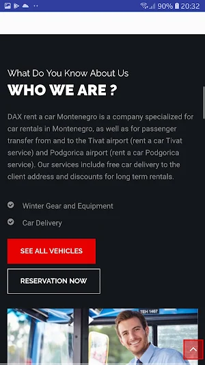 Rent a car Montenegro Screenshot 1