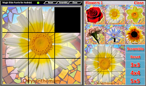 Magic Slide Puzzle Flowers1 Screenshot 2