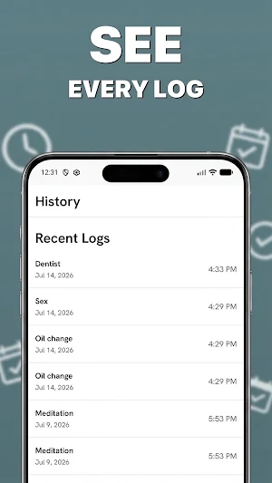 Lastimo: Last Time Tracker Screenshot 2