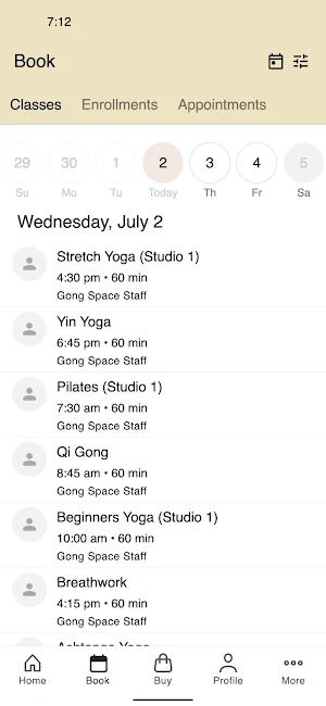 Gong Space Holistics Screenshot 1