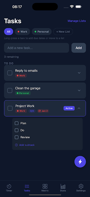 Pomo Focus Screenshot 2