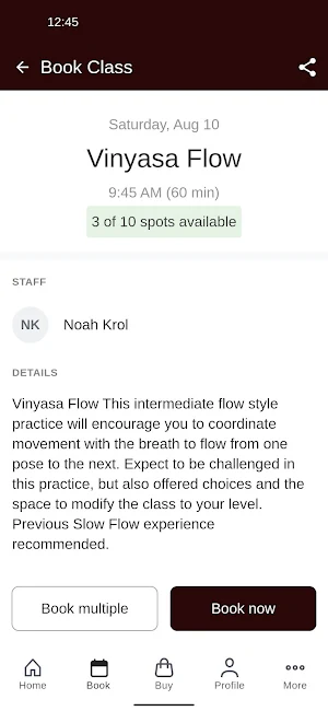 Open Concept Yoga + Wellness Screenshot 2