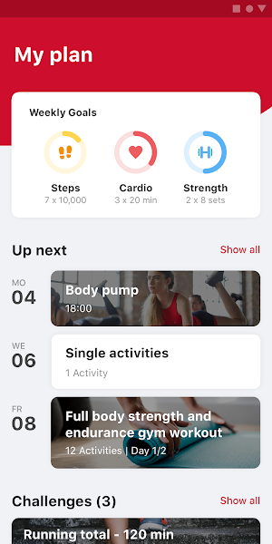 Wabash College Online Fitness Screenshot 0