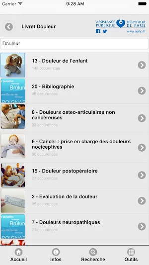 Livret Douleur AP-HP Screenshot 1
