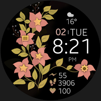 Petals Digital Watch Face