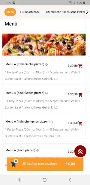 French Pizza Service Screenshot 3