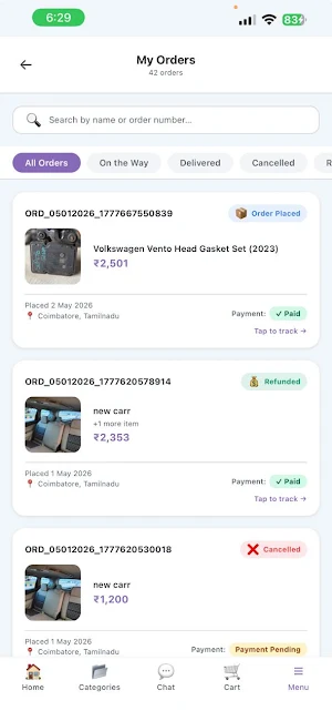 Used Car Spare - Shopping Screenshot 3