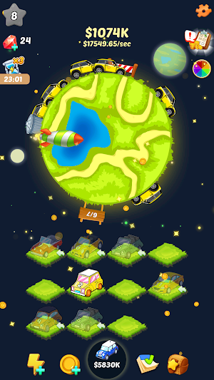 Idle Cars Merge World Screenshot 3
