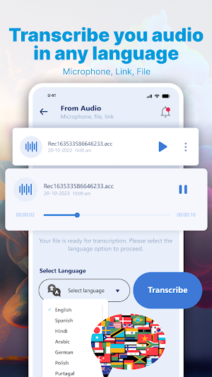Translate Audio, Video to Text Screenshot 3