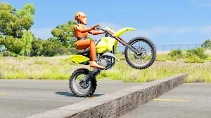 Moto Bike Dummy Crash Test Sim Screenshot 1