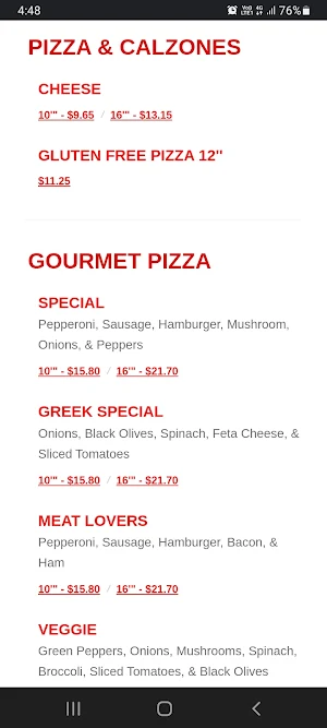Angelo's House of Pizza Screenshot 2