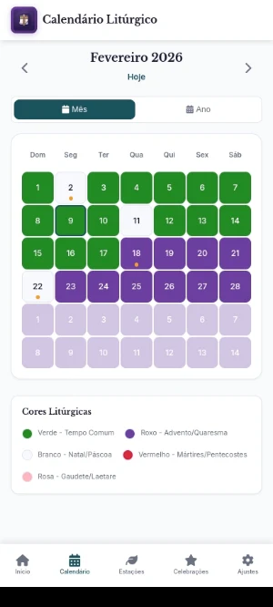Calendário Litúrgico Screenshot 1
